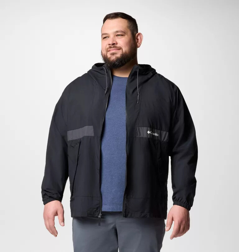 spire valley windjacke mit kapuze für herren – größe l