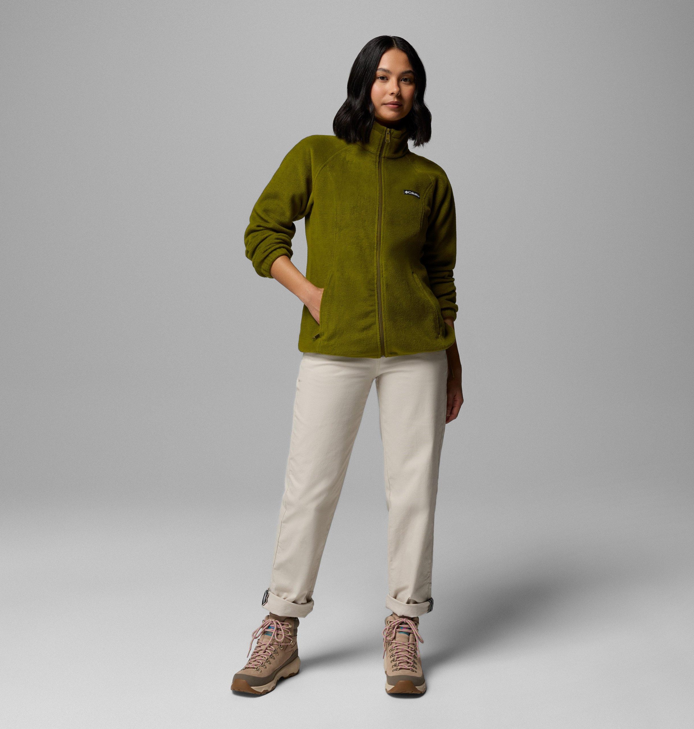 benton springs fleecejacke mit durchgehendem reißverschluss für damen – petite