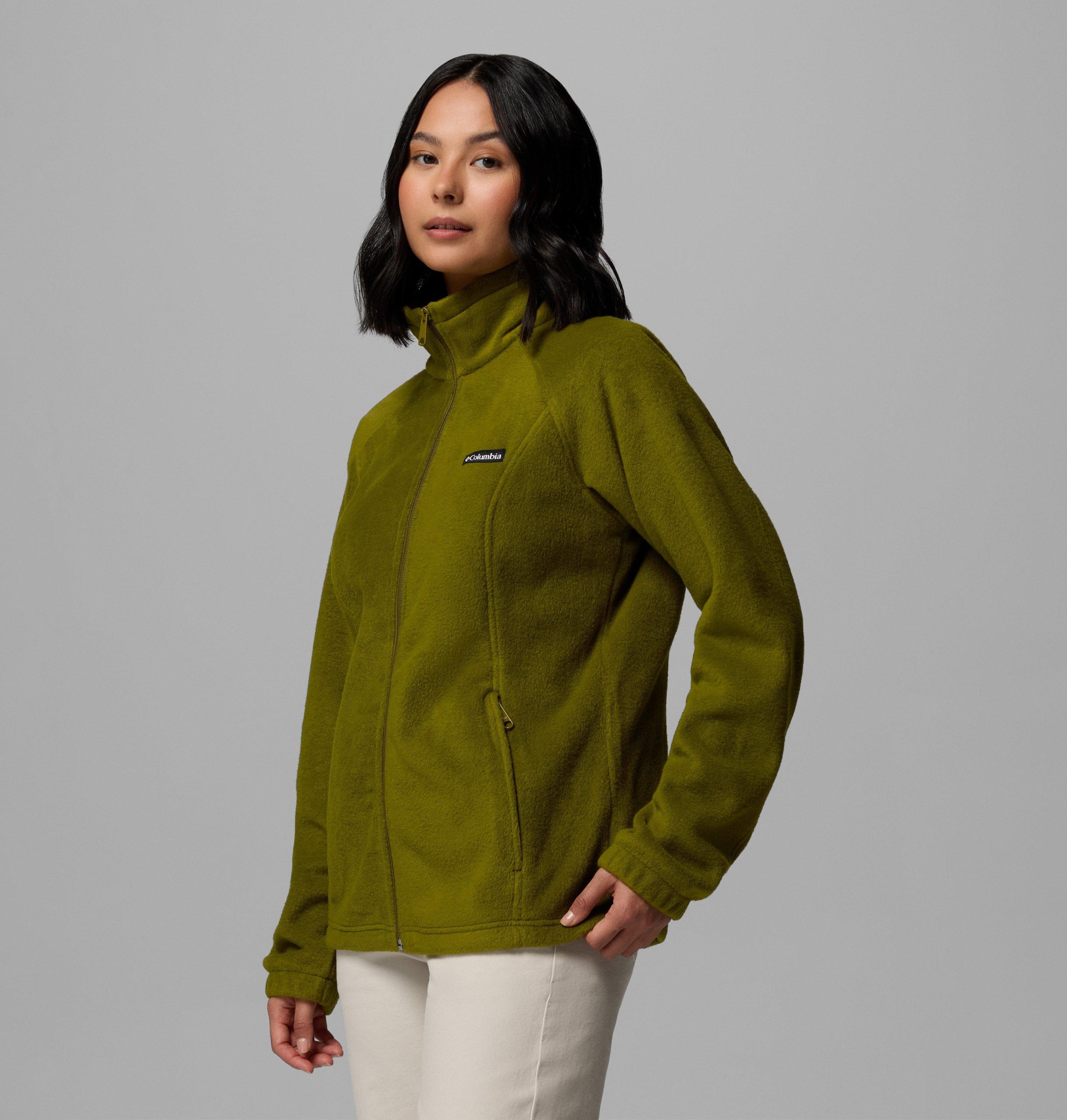 benton springs fleecejacke mit durchgehendem reißverschluss für damen – petite