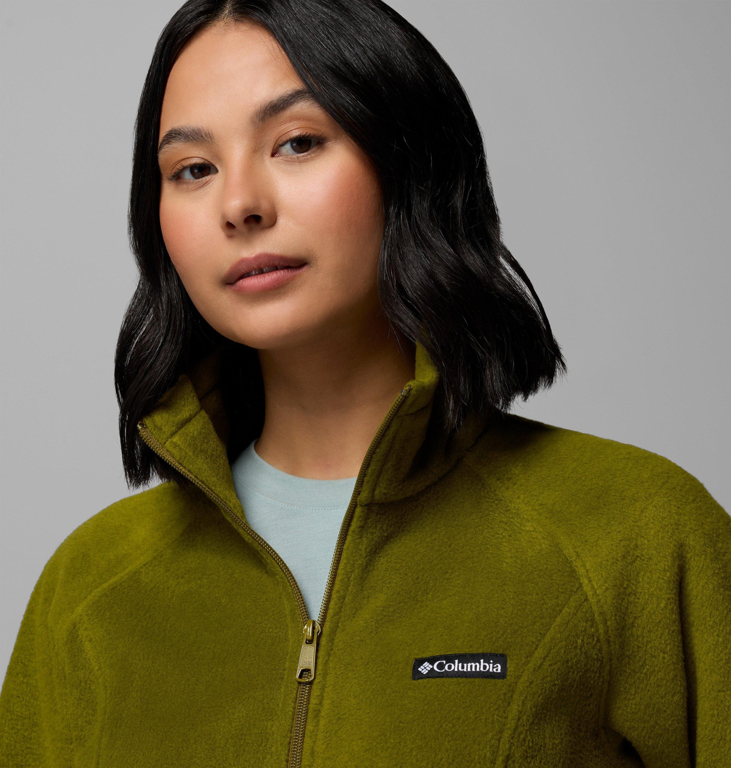 benton springs fleecejacke mit durchgehendem reißverschluss für damen – petite
