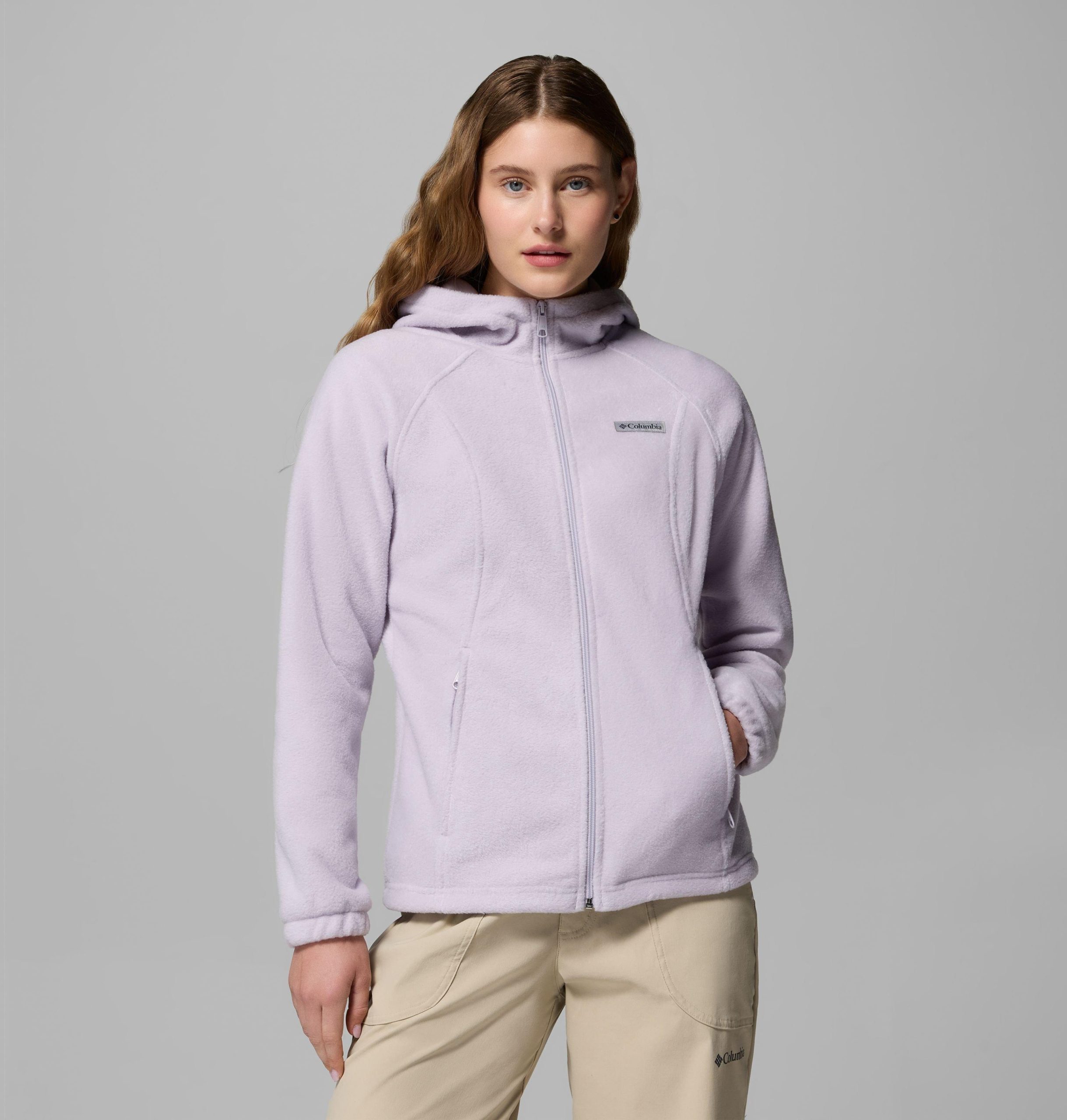 benton springs fleece-hoodie für damen mit durchgehendem reißverschluss