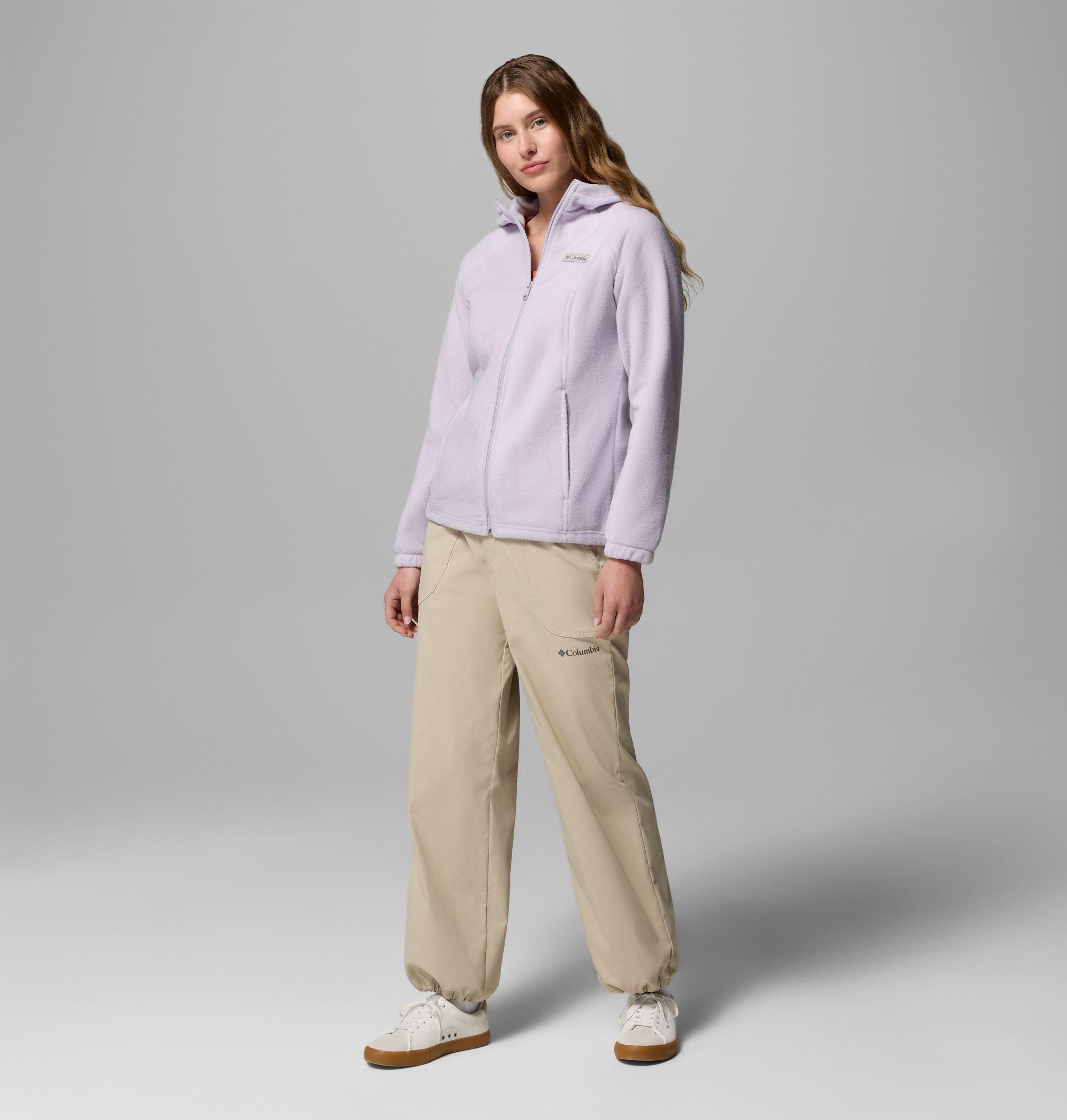 benton springs fleece-hoodie für damen mit durchgehendem reißverschluss