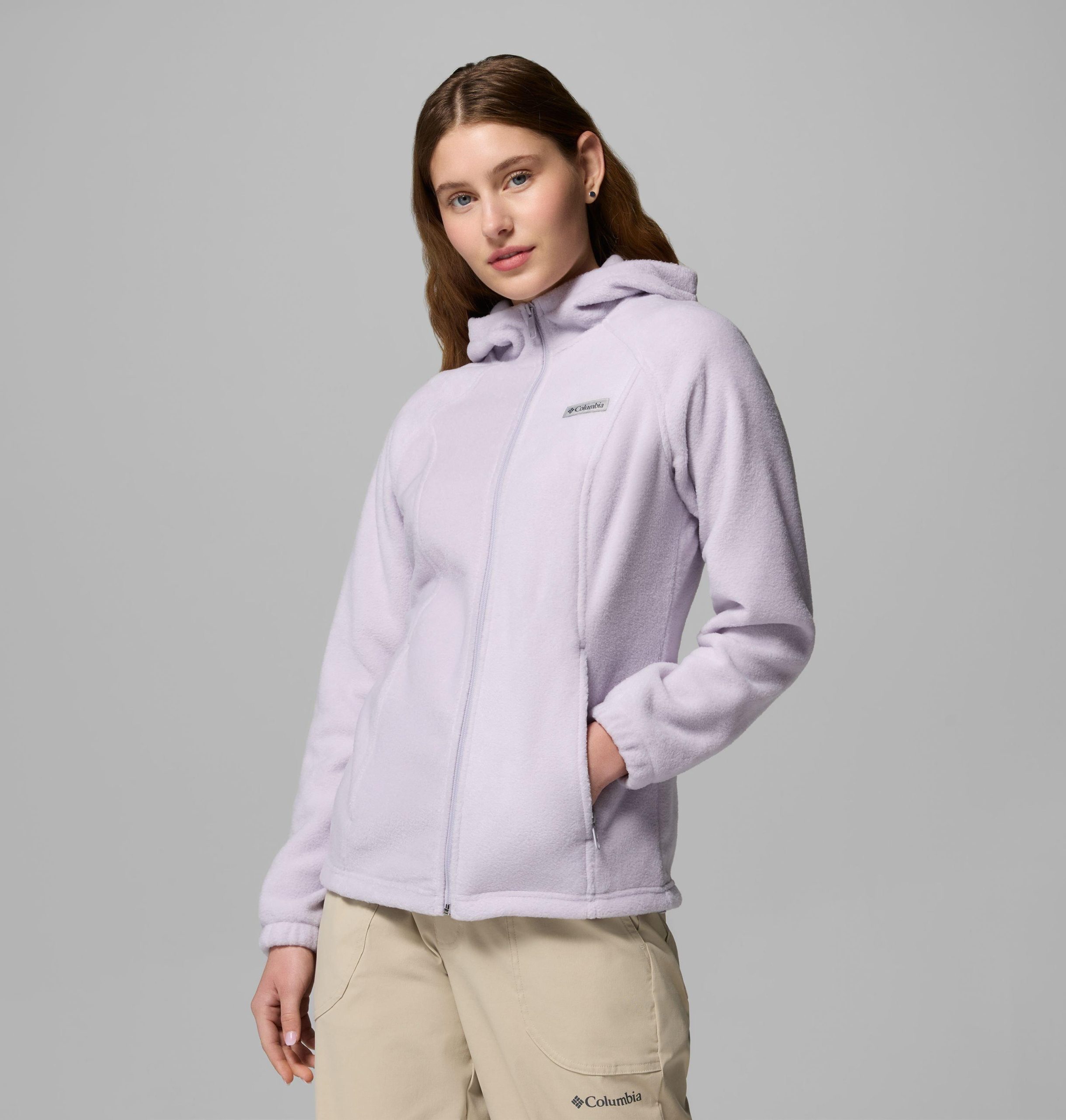 benton springs fleece-hoodie für damen mit durchgehendem reißverschluss