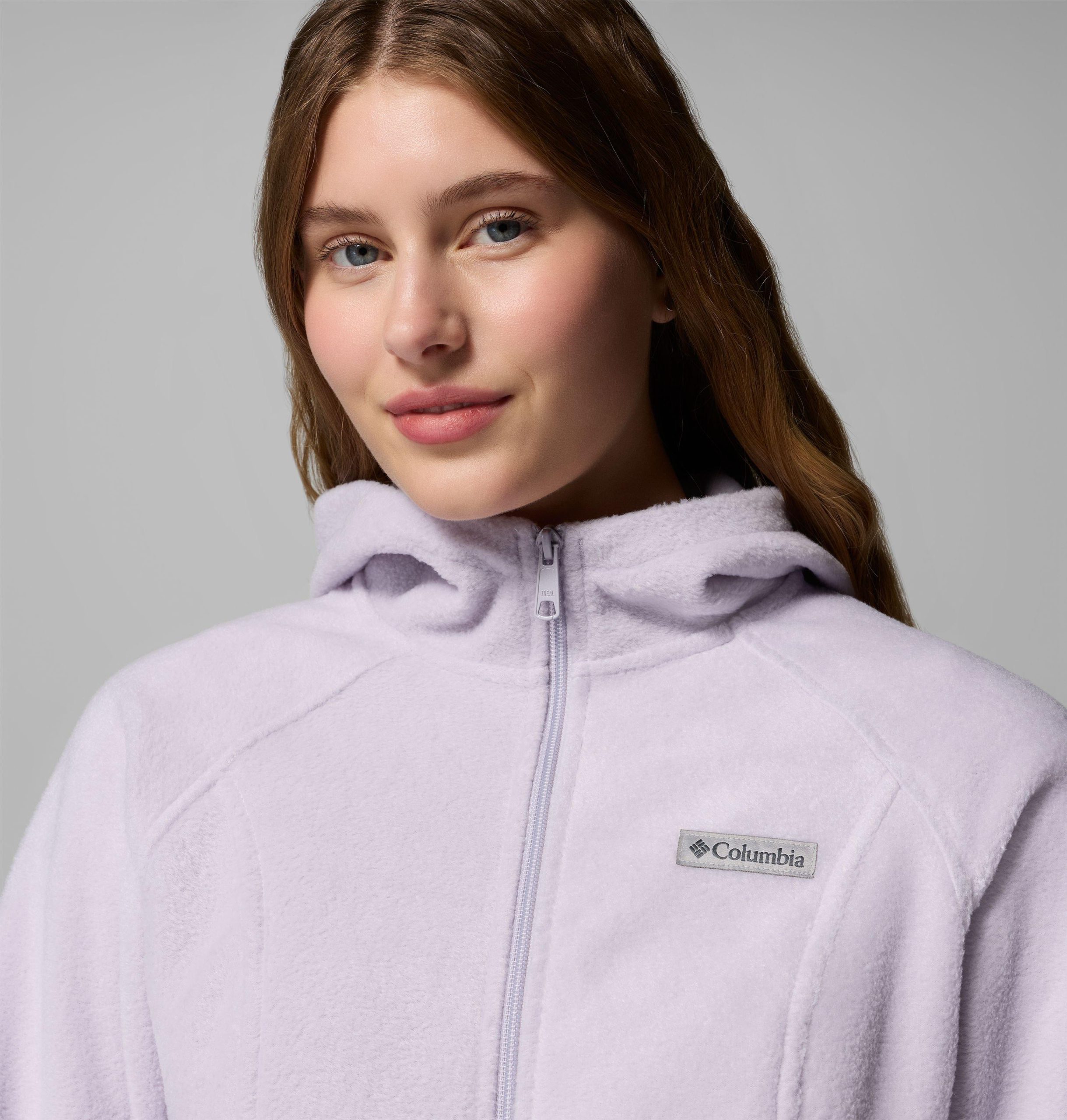 benton springs fleece-hoodie für damen mit durchgehendem reißverschluss
