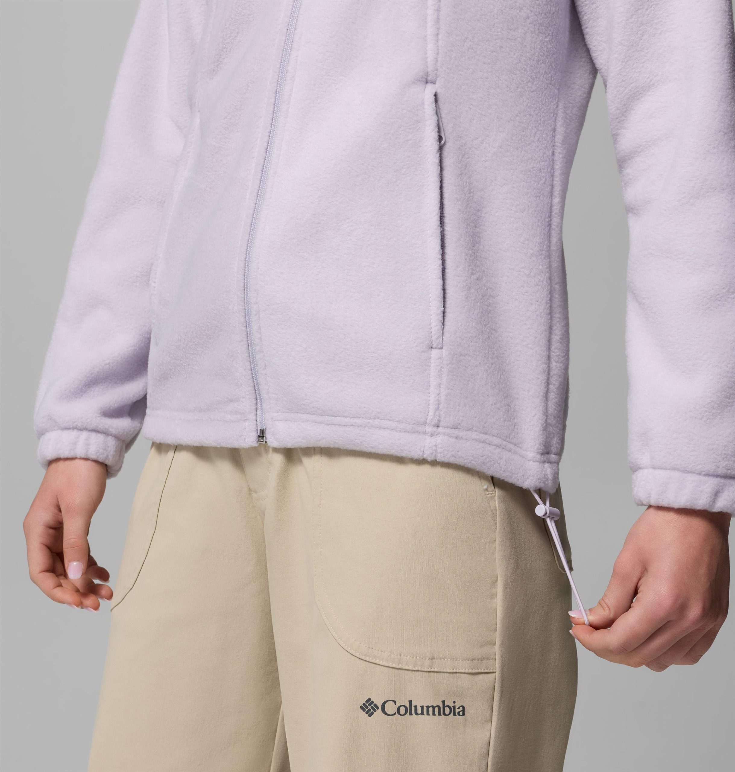 benton springs fleece-hoodie für damen mit durchgehendem reißverschluss