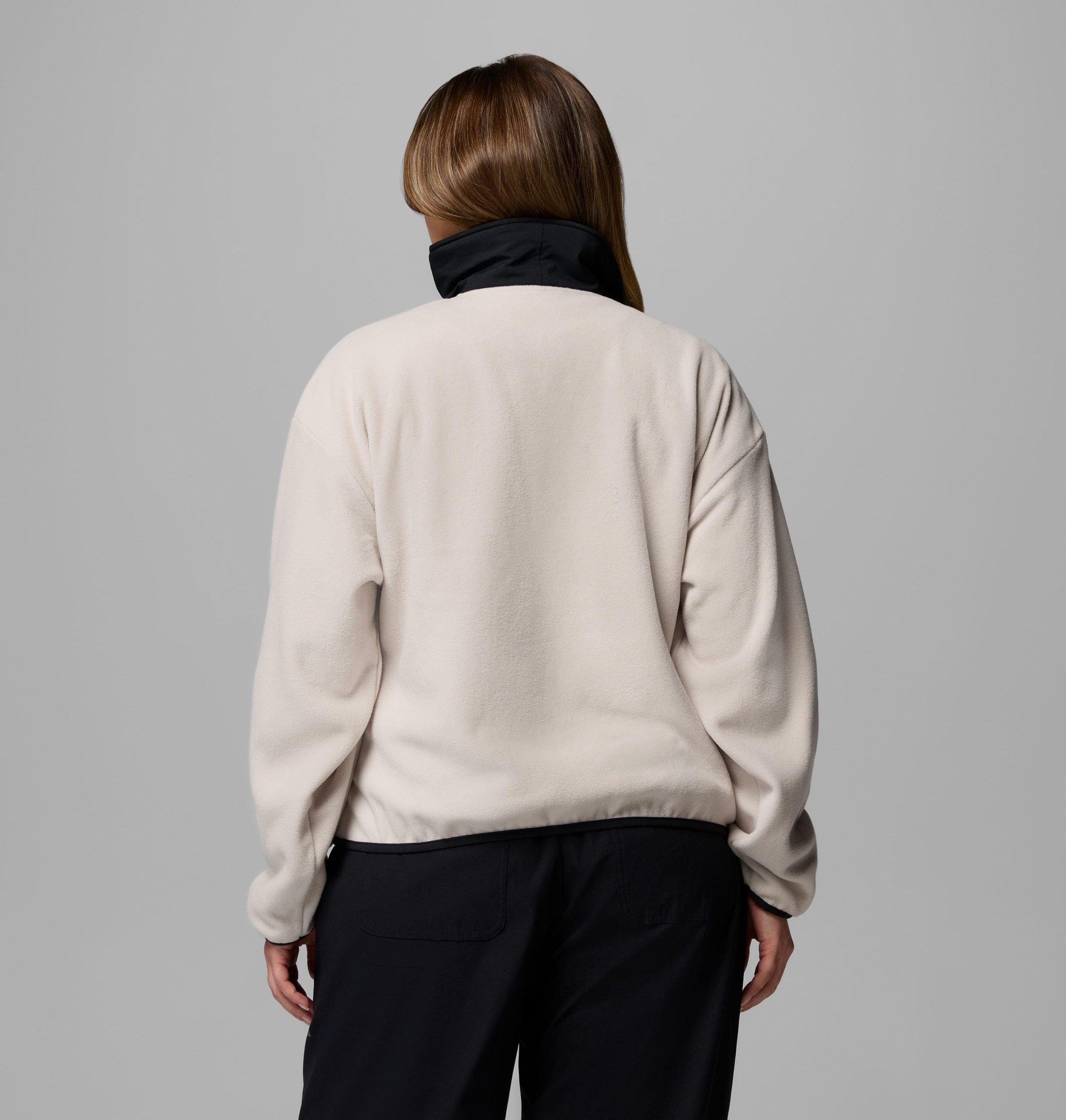 sequoia grove fleecejacke mit halbem reißverschluss für damen – Übergröße
