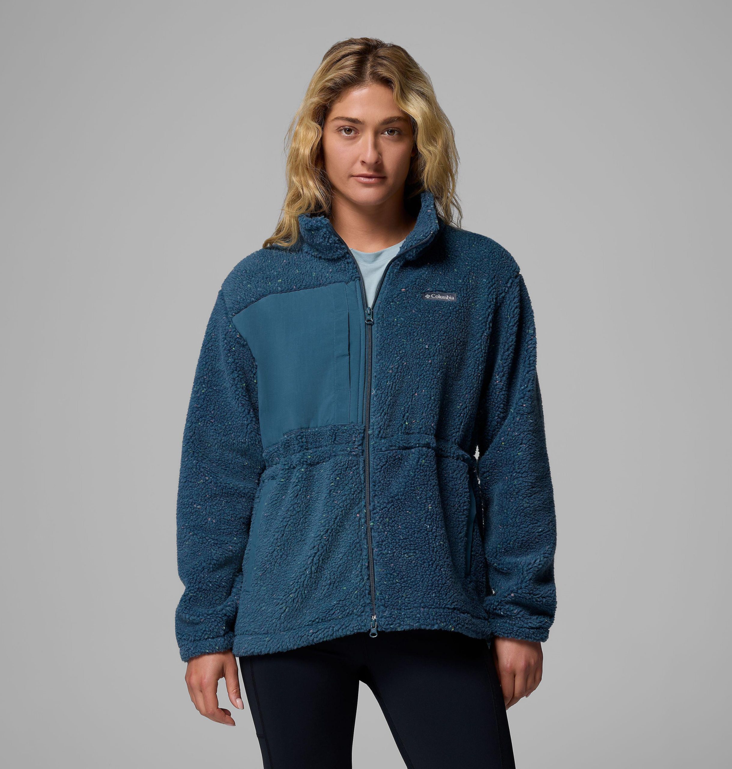 stellar path damen-fleecejacke mit durchgehendem reißverschluss