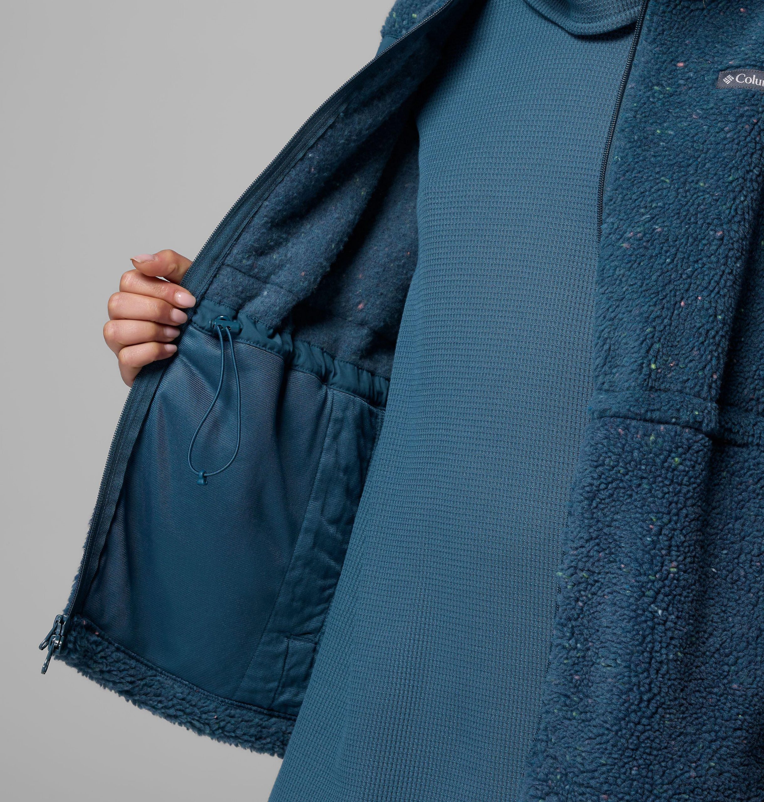 stellar path damen-fleecejacke mit durchgehendem reißverschluss