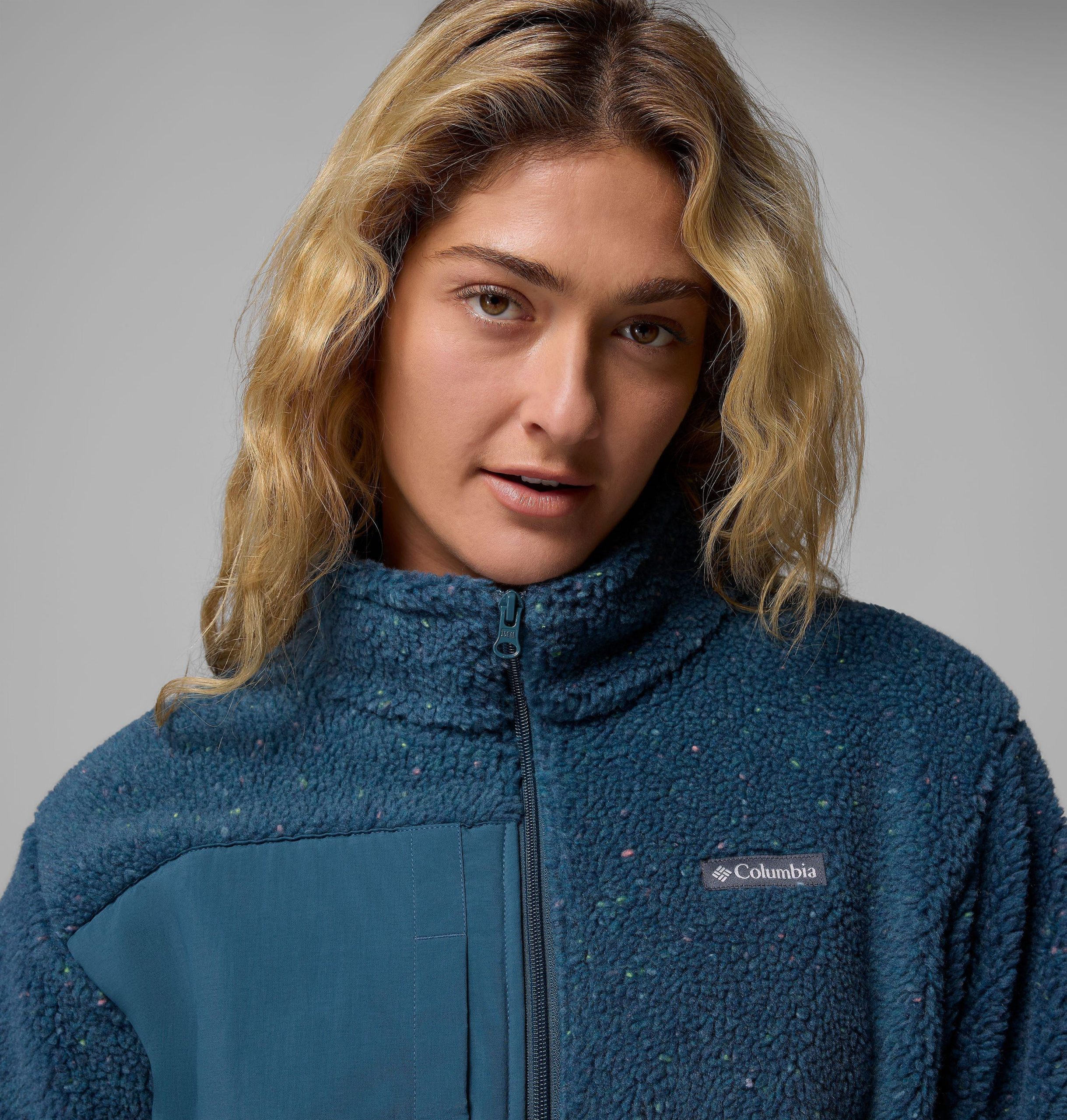 stellar path damen-fleecejacke mit durchgehendem reißverschluss