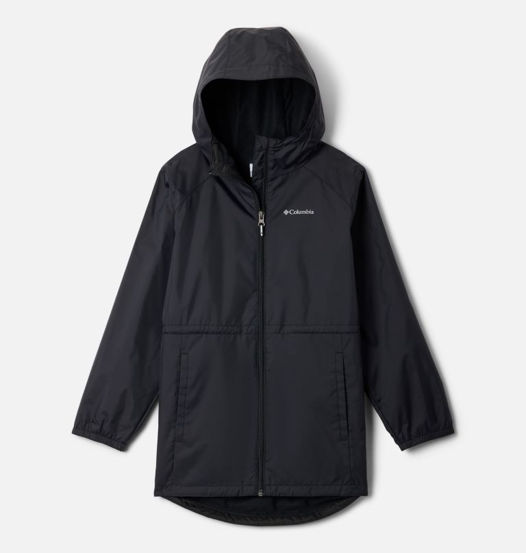 switchback gefütterte lange jacke für mädchen