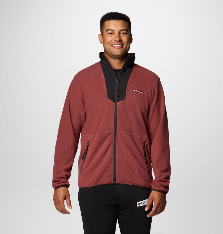 sequoia grove fleecejacke für herren mit durchgehendem reißverschluss