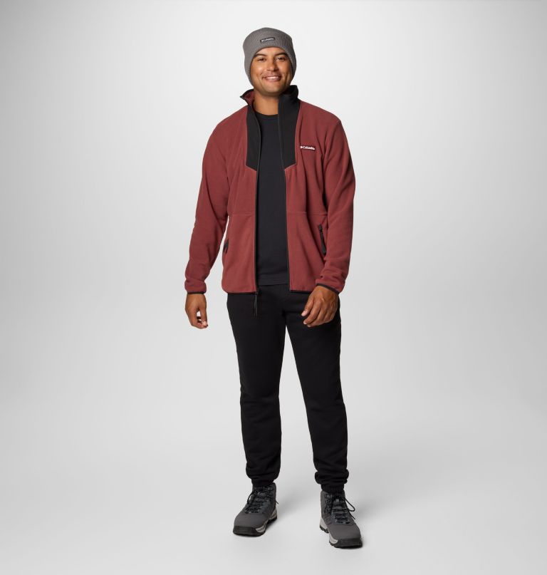 sequoia grove fleecejacke für herren mit durchgehendem reißverschluss