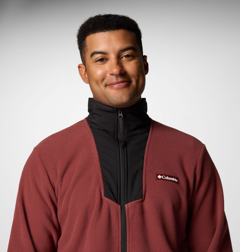 sequoia grove fleecejacke für herren mit durchgehendem reißverschluss