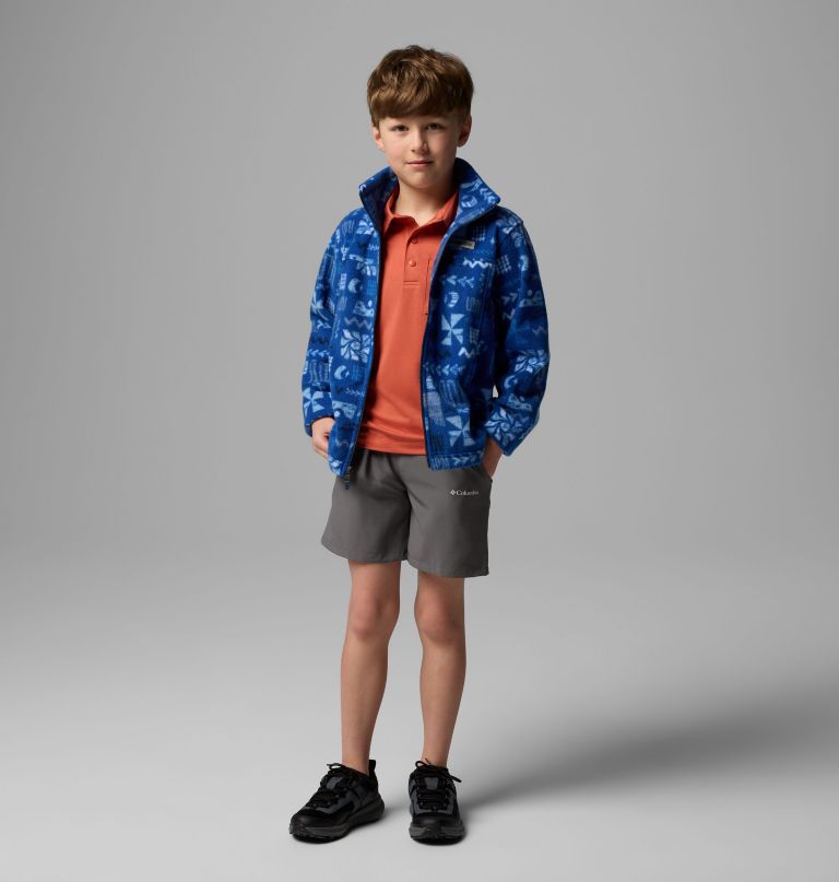 zing iii fleecejacke mit print für jungen