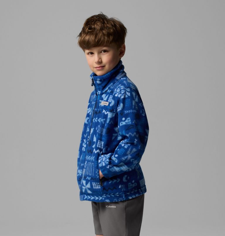 zing iii fleecejacke mit print für jungen