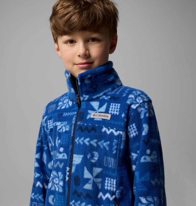 zing iii fleecejacke mit print für jungen