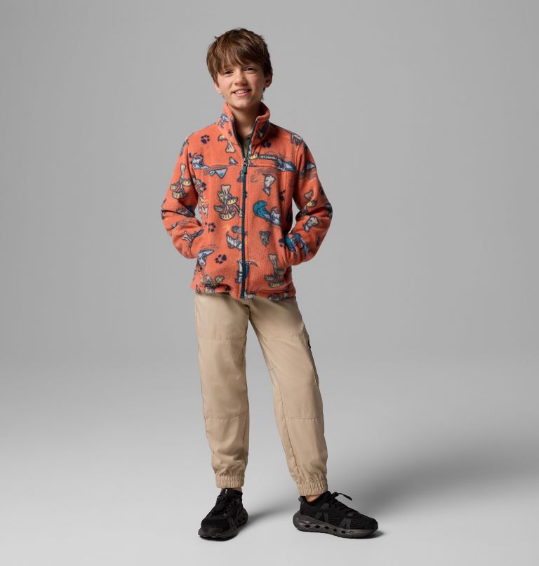 zing iii fleecejacke mit print für jungen