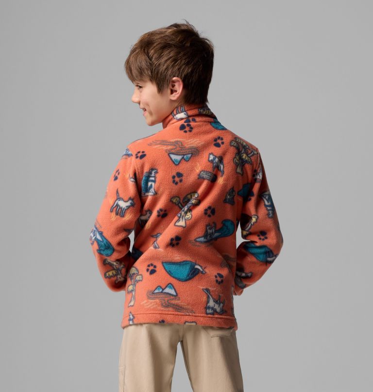 zing iii fleecejacke mit print für jungen