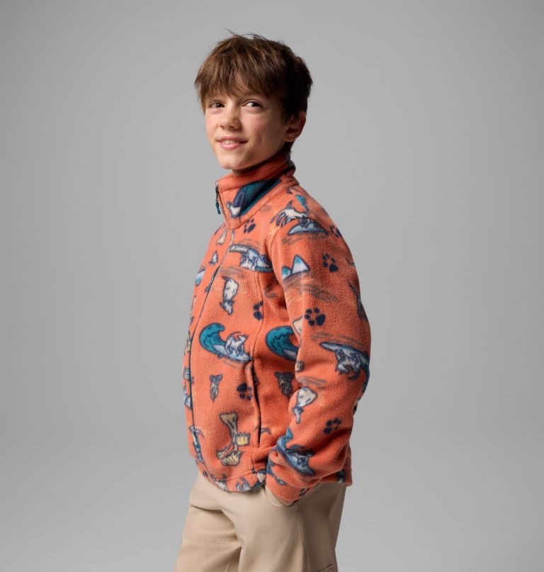 zing iii fleecejacke mit print für jungen
