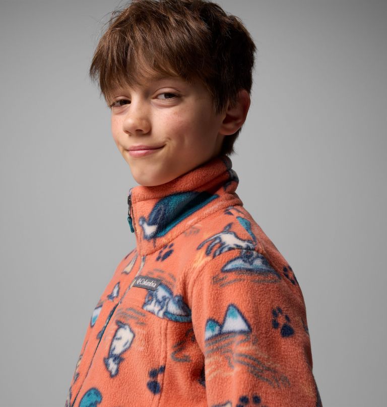zing iii fleecejacke mit print für jungen