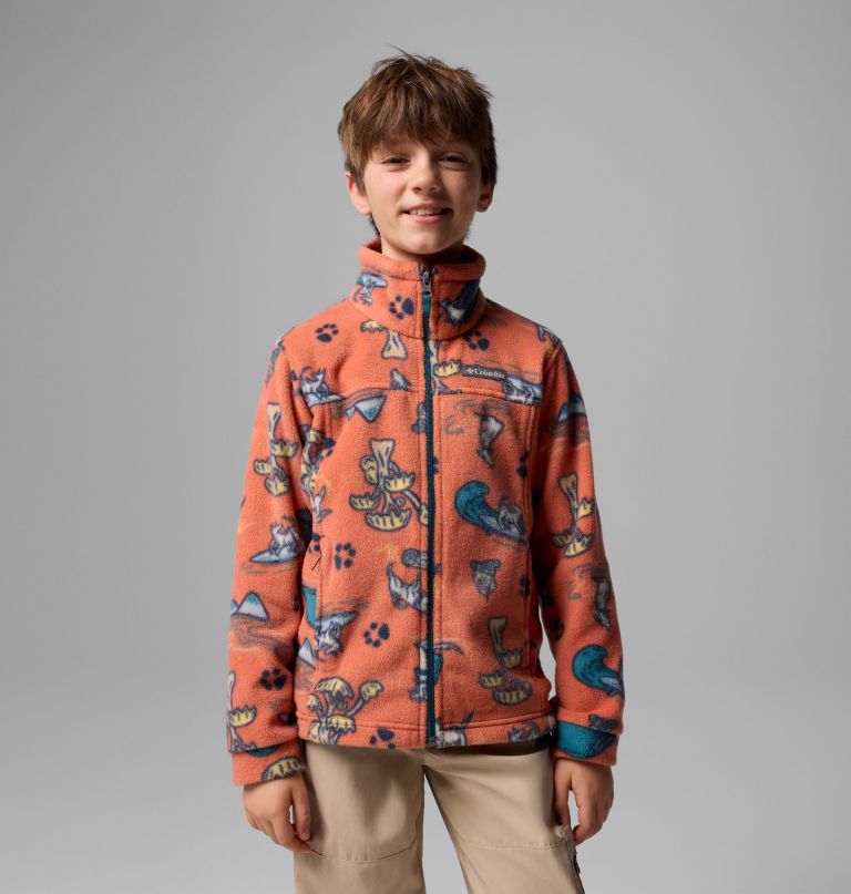 zing iii fleecejacke mit print für jungen