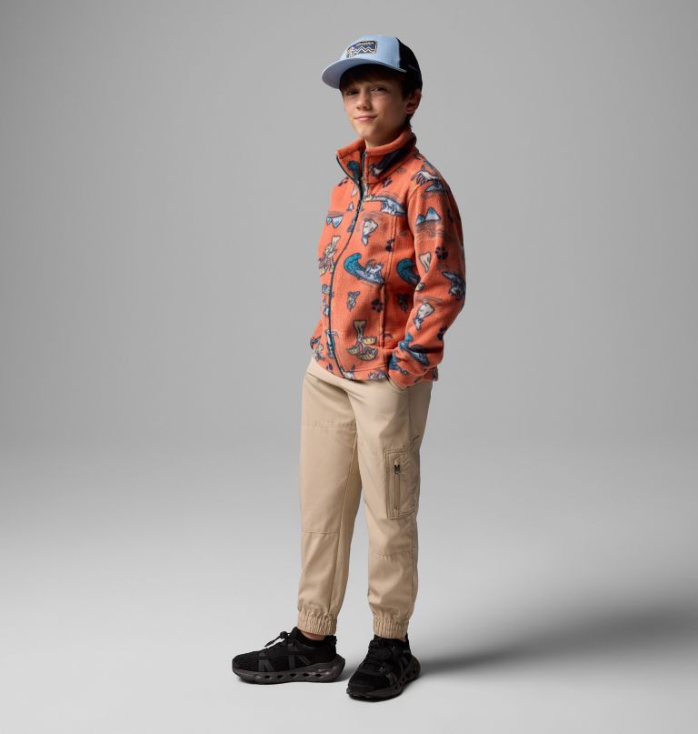 zing iii fleecejacke mit print für jungen