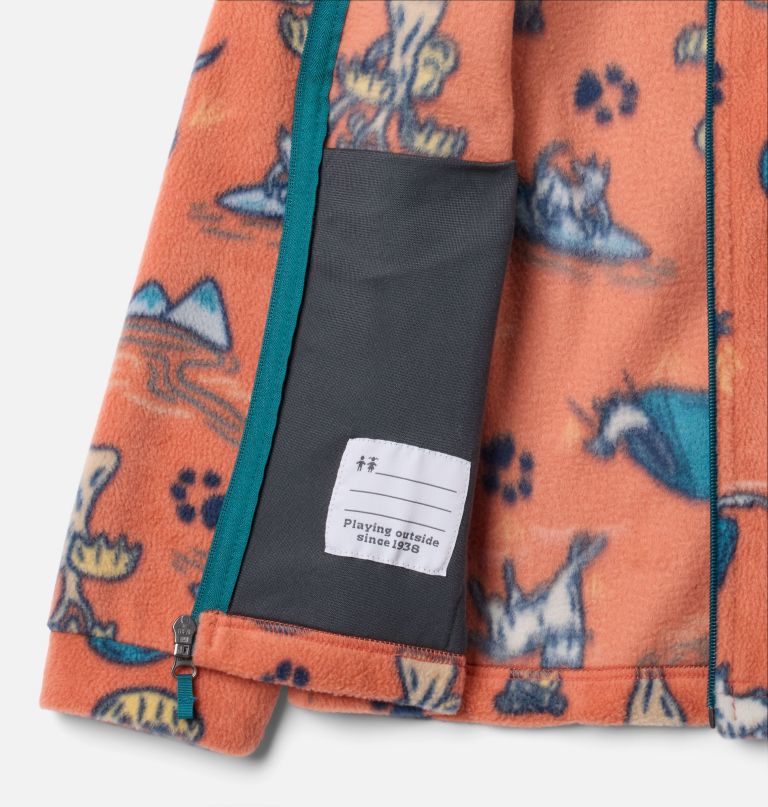 zing iii fleecejacke mit print für jungen
