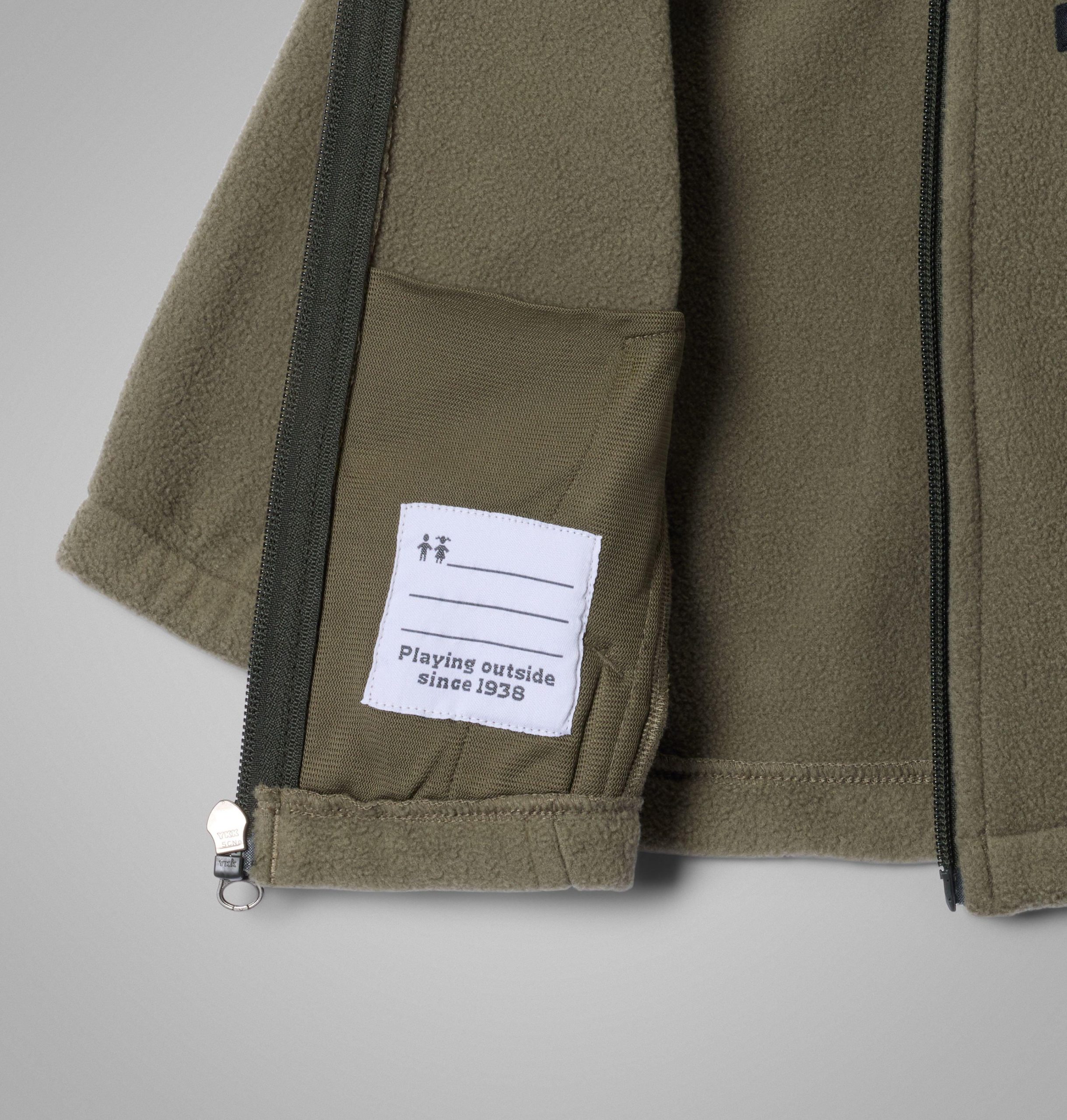 castle dale fleecejacke mit durchgehendem reißverschluss für kleinkinder