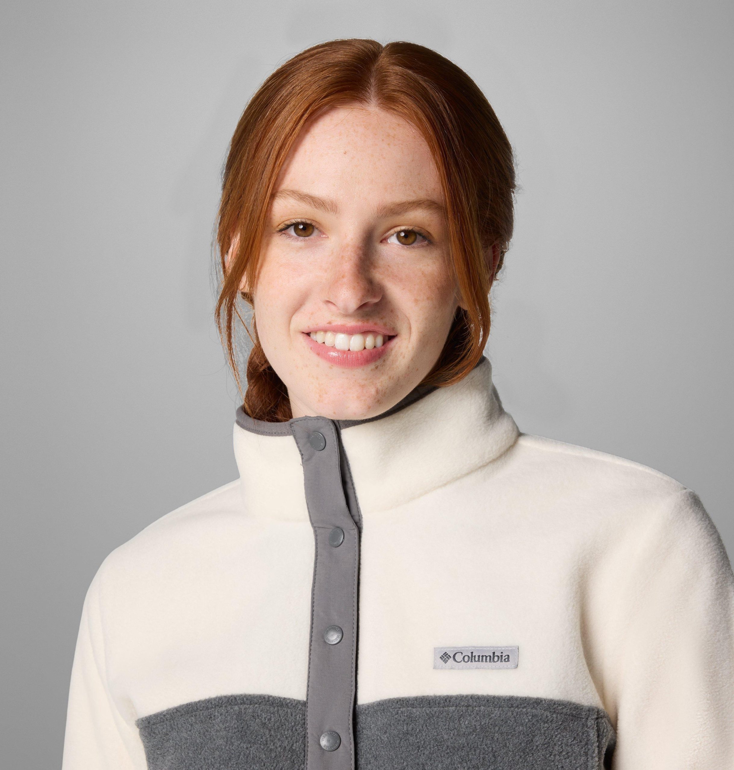 benton springs damen-fleecepullover mit halben druckknöpfen ii