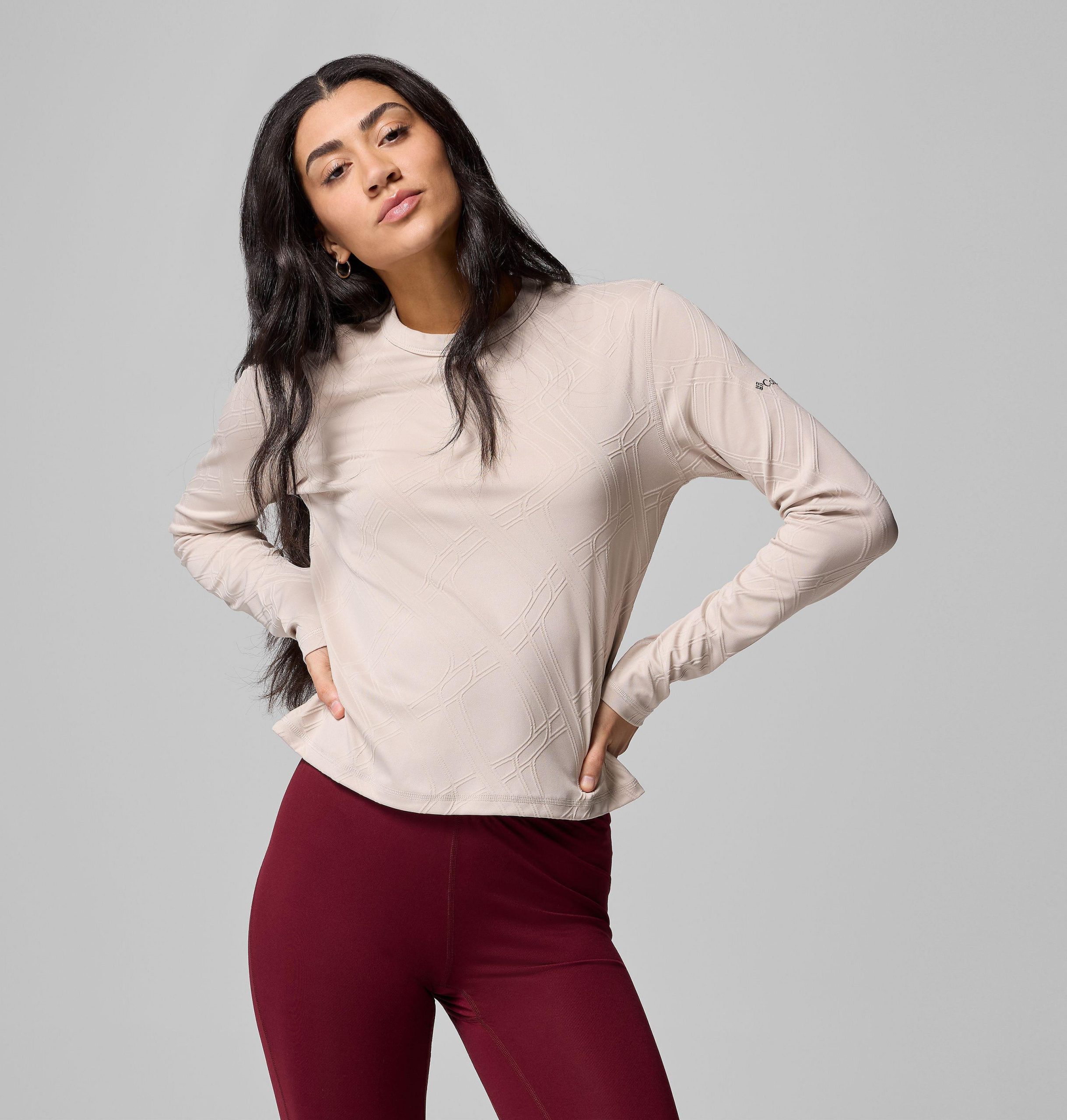 damen granite point langarmshirt