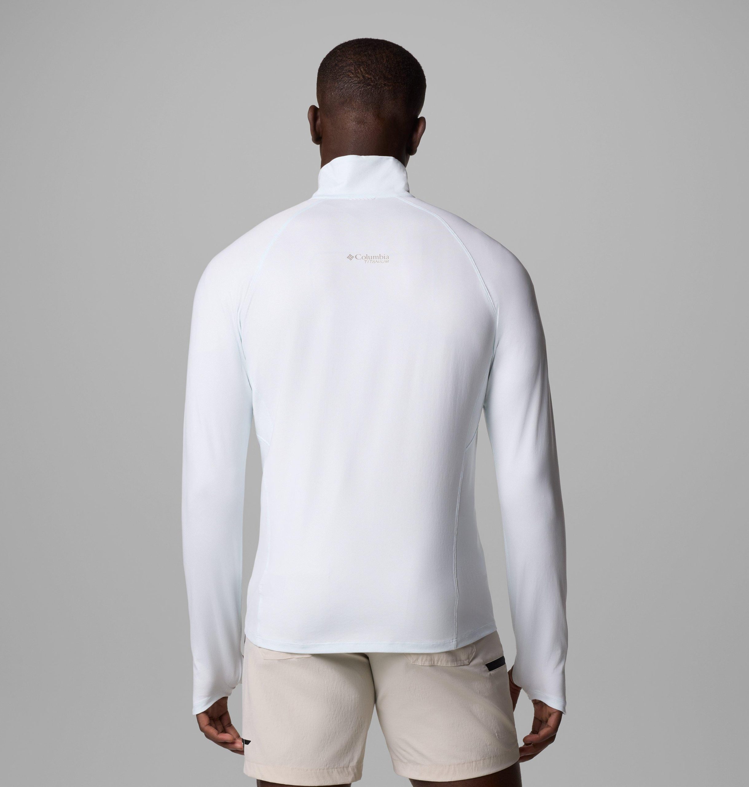 summit valley langarmshirt mit halbem reißverschluss für herren