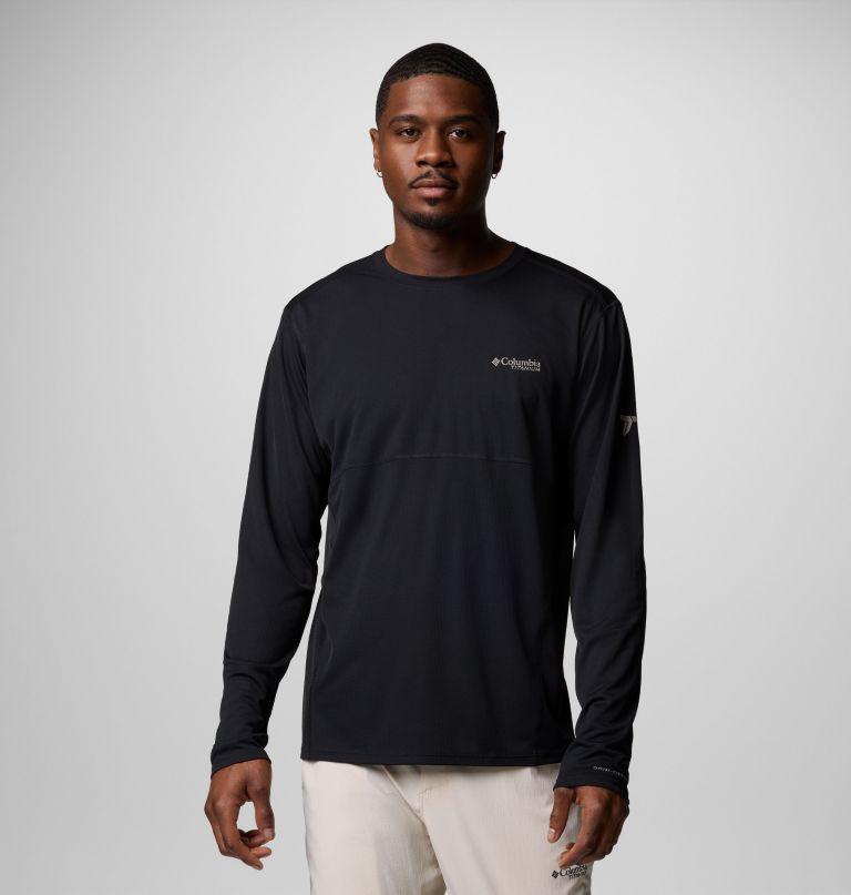 herren cirque river pro langarmshirt mit rundhalsausschnitt