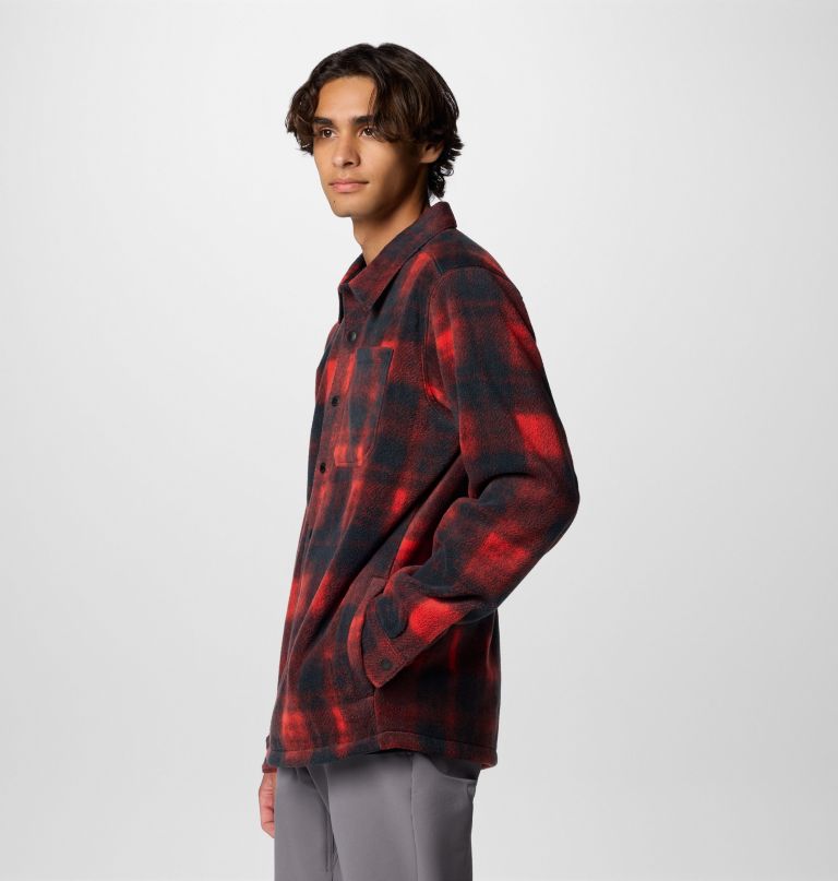 steens mountain herren-fleecehemdjacke mit print ii - lang