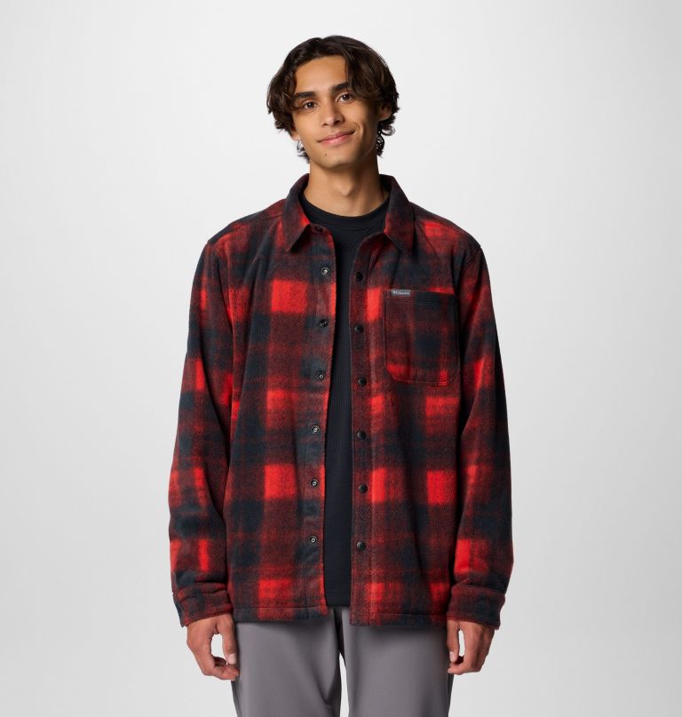 steens mountain herren-fleecehemdjacke mit print ii - lang