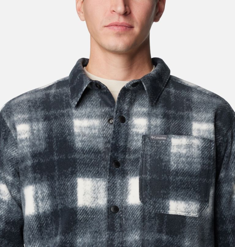 steens mountain herren-fleecehemdjacke mit print ii - lang