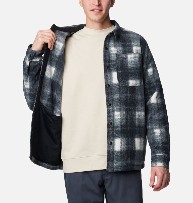 steens mountain herren-fleecehemdjacke mit print ii - lang