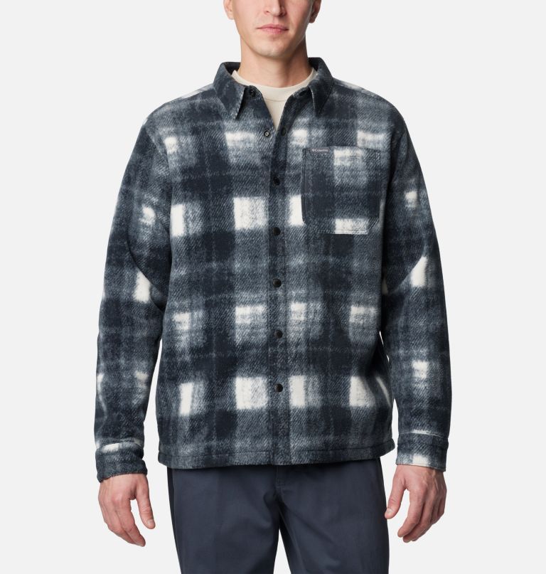 steens mountain herren-fleecehemdjacke mit print ii - lang