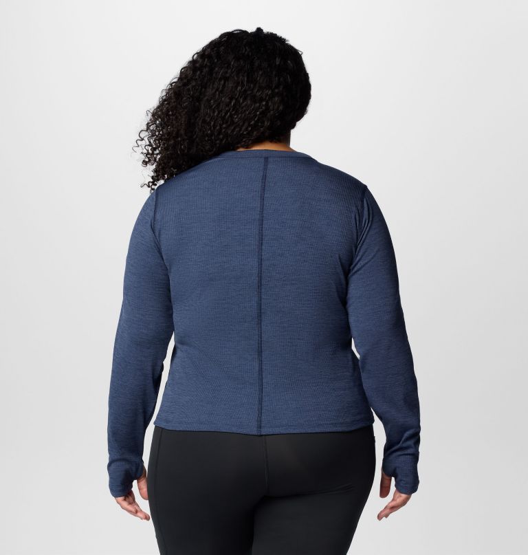 boundless days strickpullover für damen mit rundhalsausschnitt und langen Ärmeln – Übergröße