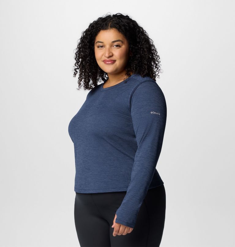 boundless days strickpullover für damen mit rundhalsausschnitt und langen Ärmeln – Übergröße