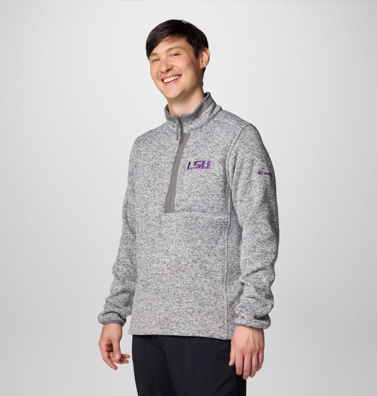 herren-fleecepullover mit halbem reißverschluss – lsu