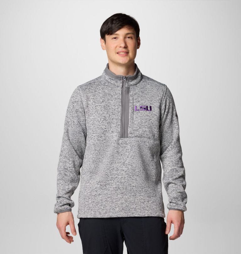 herren-fleecepullover mit halbem reißverschluss – lsu