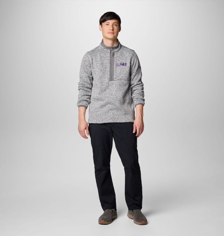 herren-fleecepullover mit halbem reißverschluss – lsu