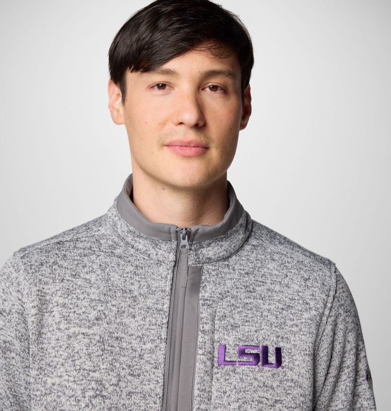 herren-fleecepullover mit halbem reißverschluss – lsu