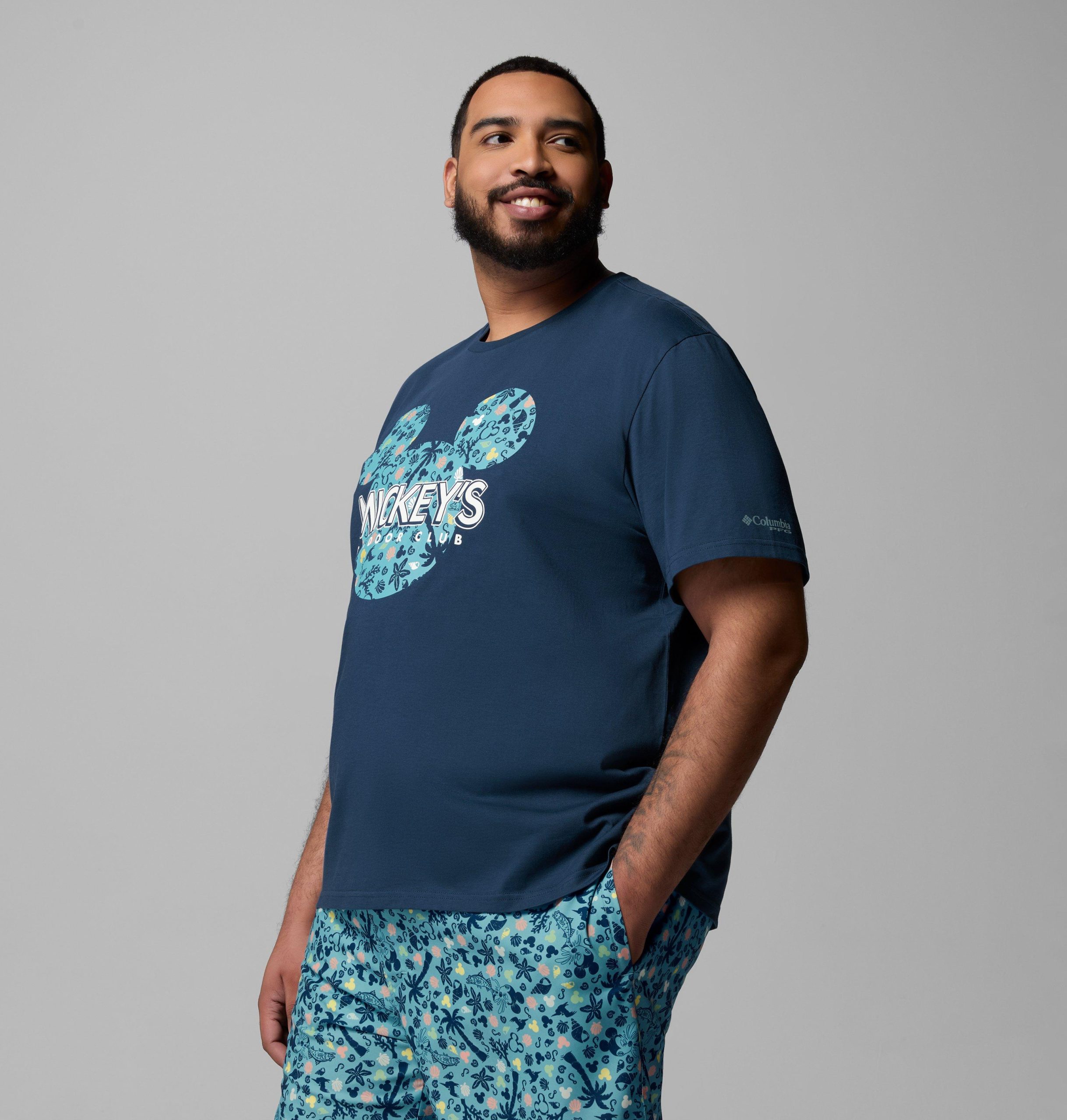 csc x disney pfg kurzarm-t-shirt für herren – größe l
