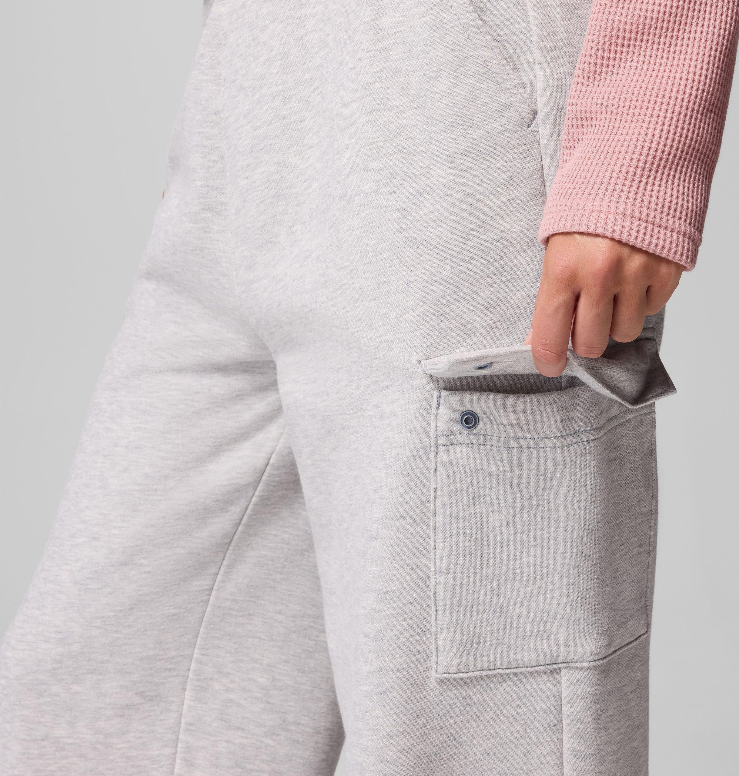 aldermore fleece-cargohose für damen