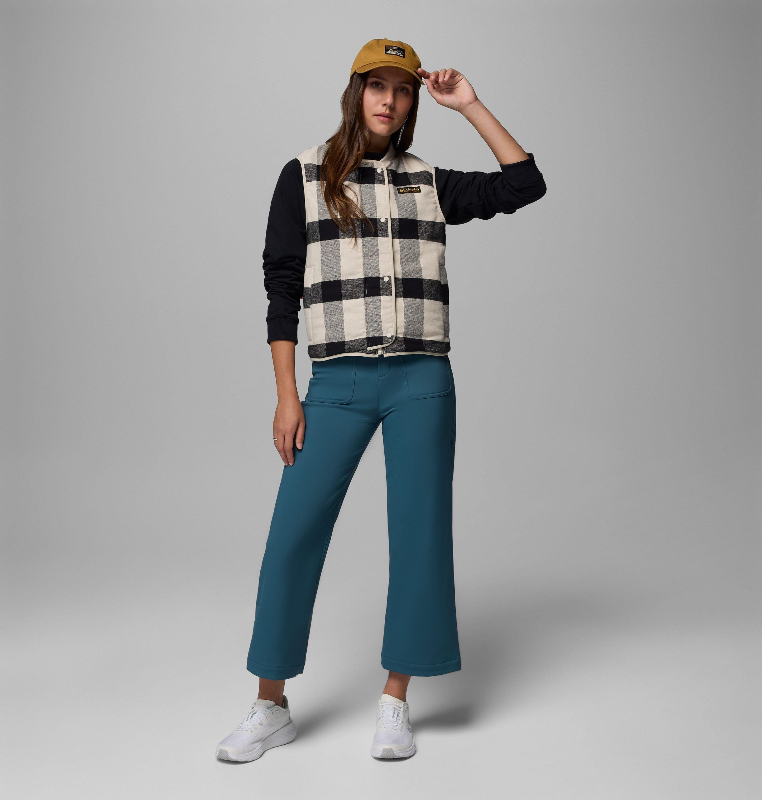 damen high cascades softshellhose mit weitem bein