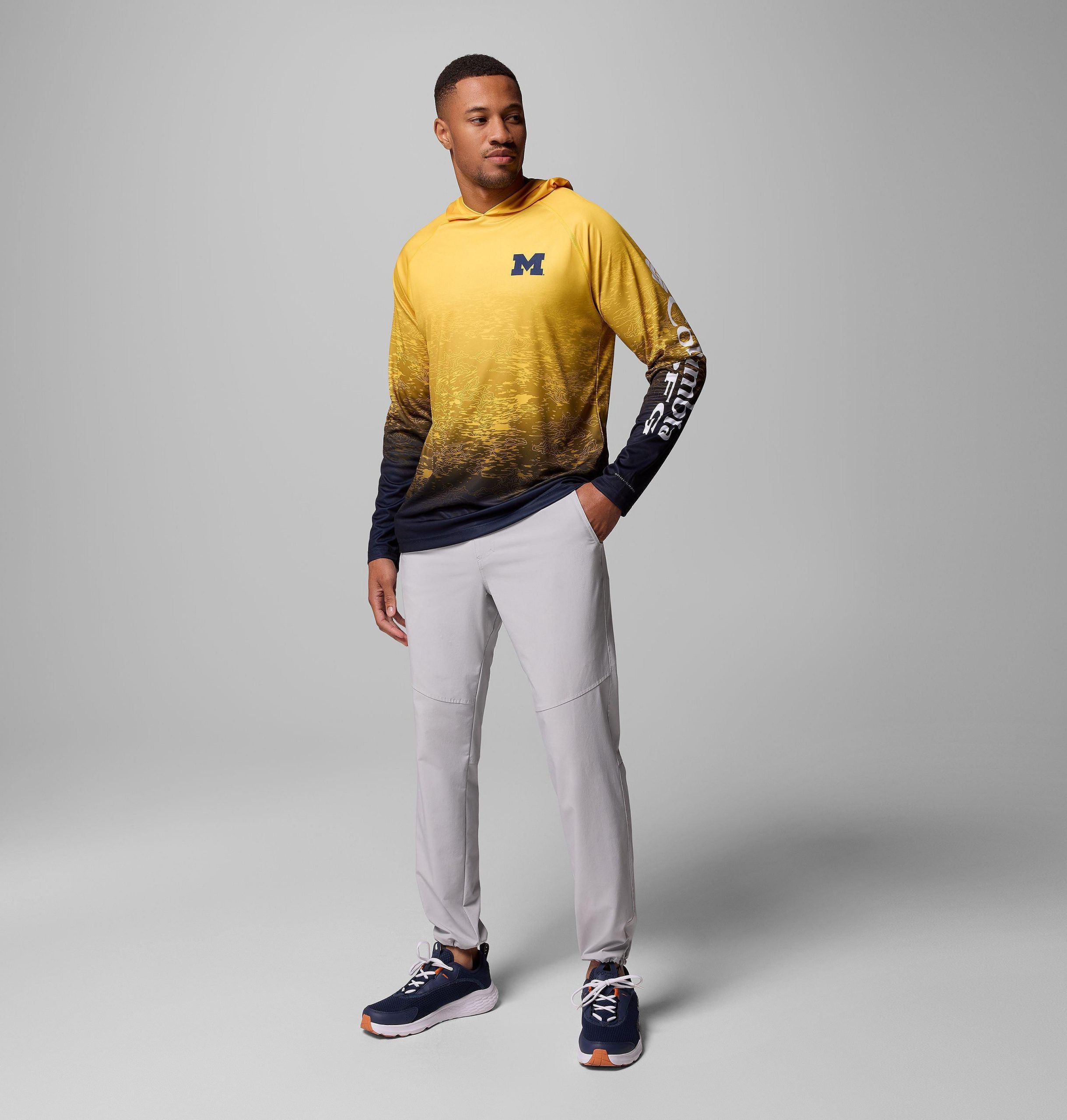 herren collegiate pfg super terminal tackle hoodie – michigan