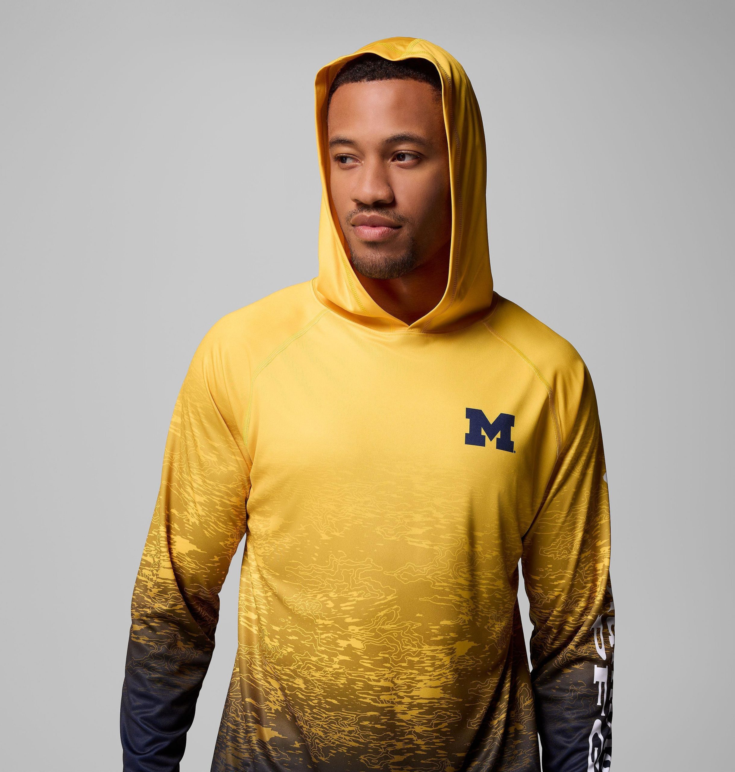 herren collegiate pfg super terminal tackle hoodie – michigan