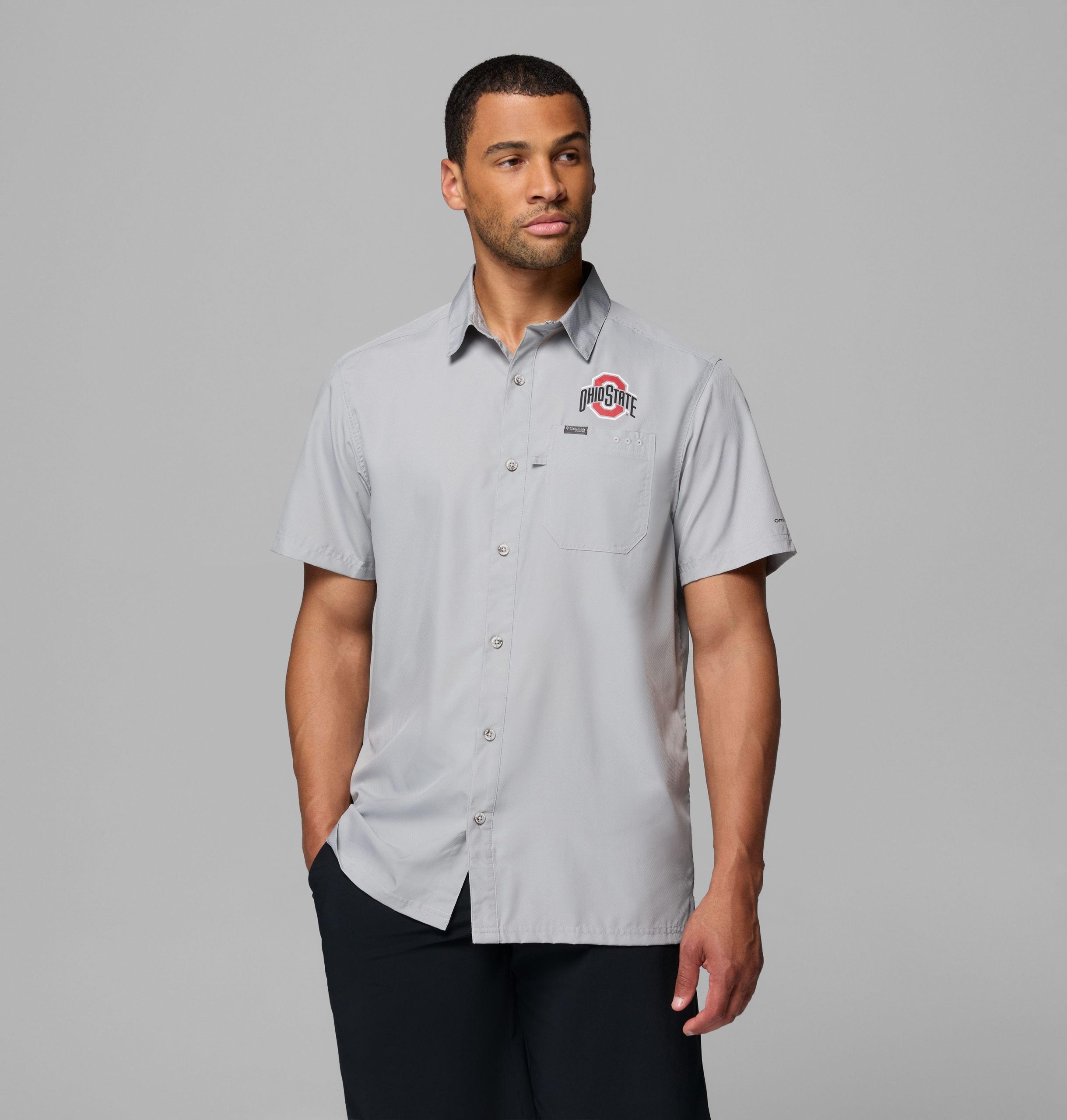 herren-college-shirt von pfg slack tide camp - ohio state