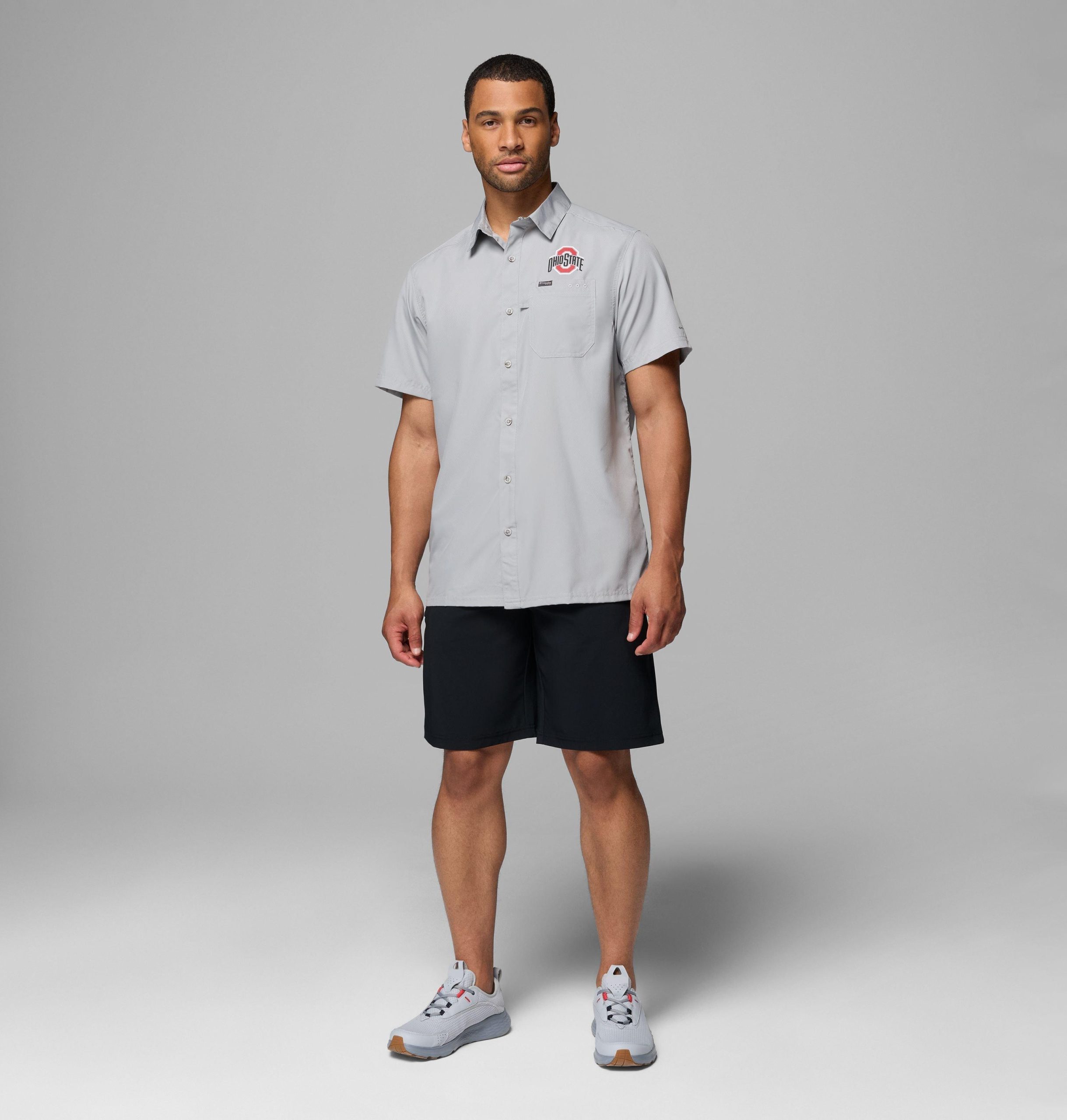 herren-college-shirt von pfg slack tide camp - ohio state